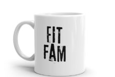 Fit Fam White Glossy Mug